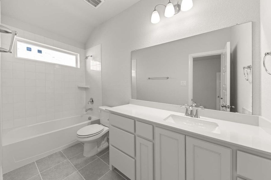 Furnished interior view inside a new home in Creekview Meadows, Pilot Point (Image 11).