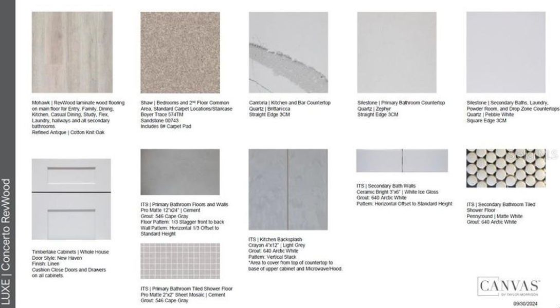 Sample of building materials used in homes in Esplanade at Azario Lakewood Ranch, Bradenton (Image 13). Sample of building materials used in homes in Esplanade at Azario Lakewood Ranch, Bradenton (Image 13).