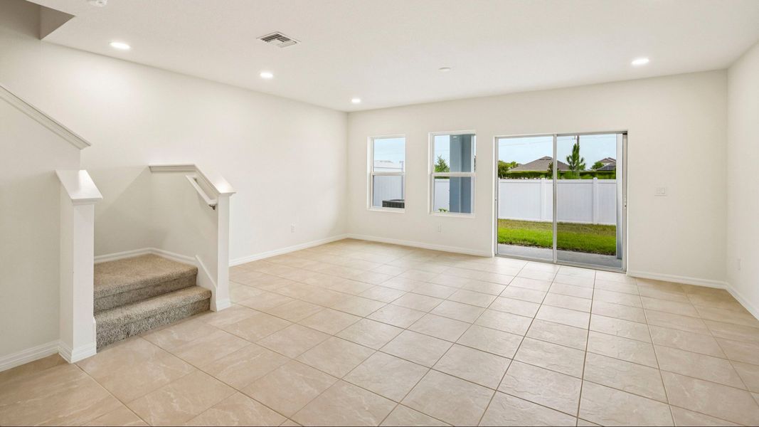 Furnished interior view inside a new home in Twin Oaks, Zephyrhills (Image 13). Furnished interior view inside a new home in Twin Oaks, Zephyrhills (Image 13).