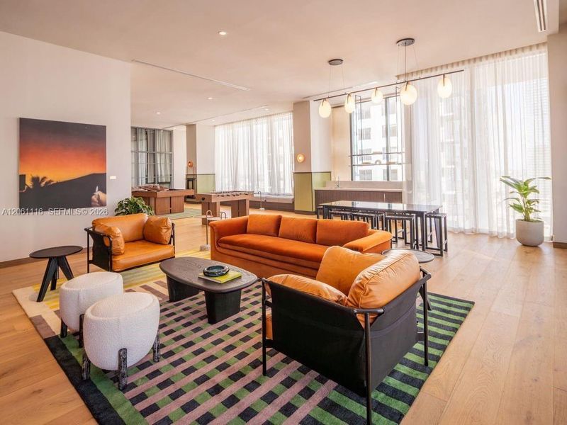 Furnished interior view inside a new home in , Miami (Image 14).