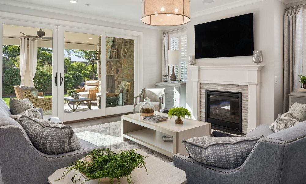 Representative furnished interior of a home built from the Tiburon II by Classica Homes in McLean - Waterfront, Clover (Image 27).