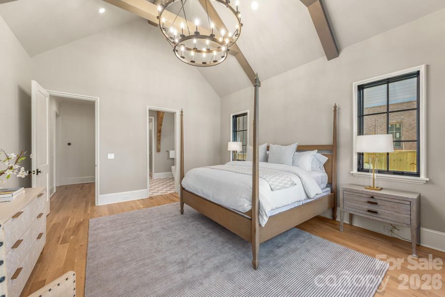 Furnished interior view inside a new home in , Charlotte (Image 39).