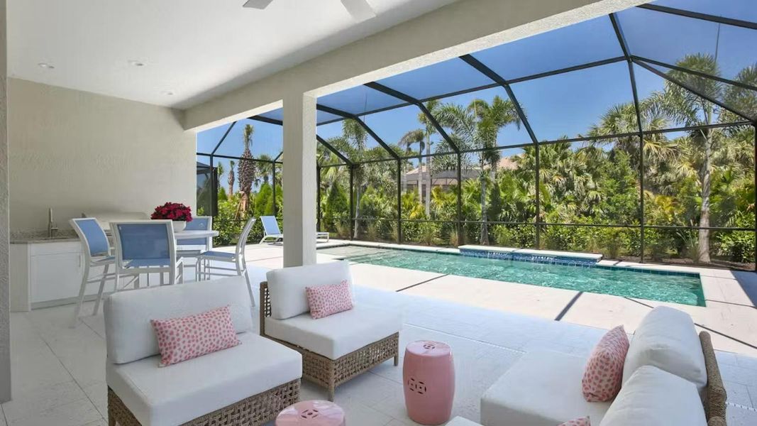 Exterior details and patio area of a home in Boca Royale Golf & Country Club Real Estate and Homes for Sale in Englewood, FL - Neal Communities, Englewood (Image 21). Exterior details and patio area of a home in Boca Royale Golf & Country Club Real Estate and Homes for Sale in Englewood, FL - Neal Communities, Englewood (Image 21).