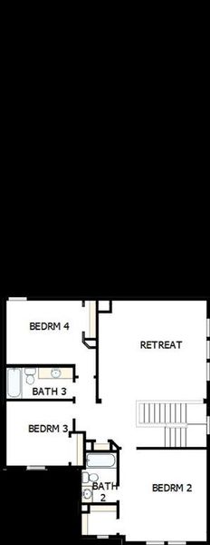 2D floor plan layout of this home in Karis - Village Series, Crowley, TX (Image 3). 2D floor plan layout of this home in Karis - Village Series, Crowley, TX (Image 3).