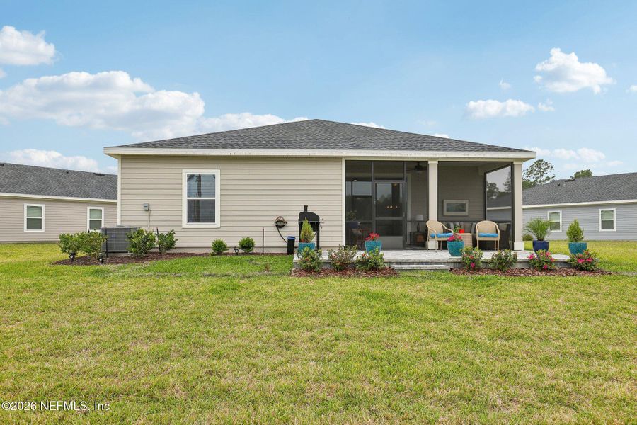Exterior details and patio area of a home in Stillwater | Active Adult 55+, St. Johns (Image 25).