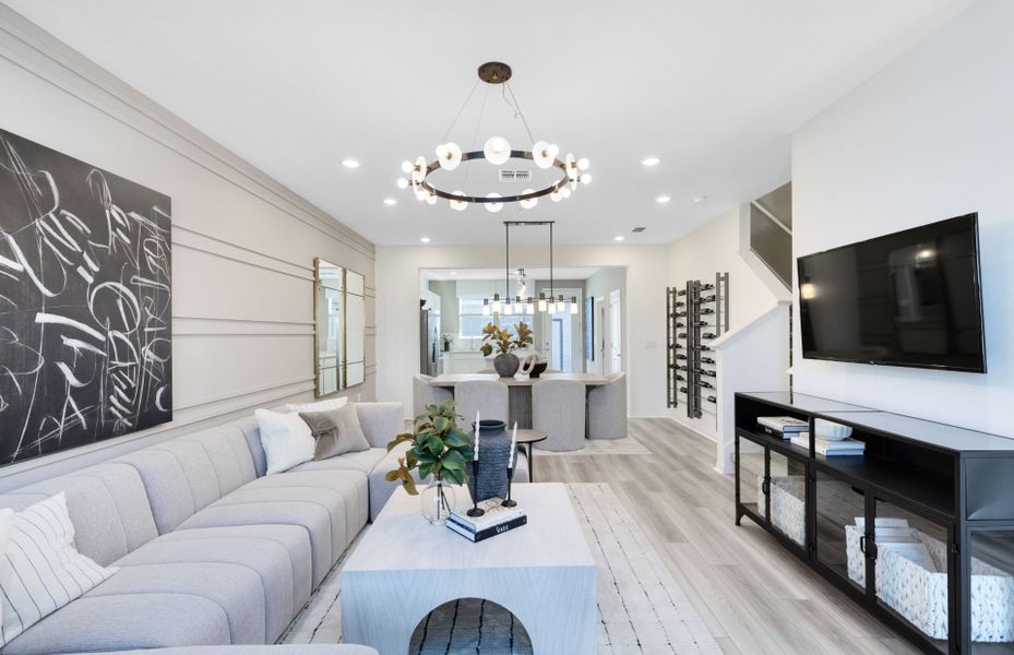 Representative furnished interior of a home built from the Foxtail - Interior Unit by Pulte Homes in Lakehaven Estates, Clermont (Image 10). Representative furnished interior of a home built from the Foxtail - Interior Unit by Pulte Homes in Lakehaven Estates, Clermont (Image 10).