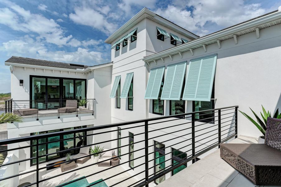 Representative exterior details of a home built from the Salt Meadow by Medallion Home in Aqua Single Family Homes, Bradenton (Image 1). Representative exterior details of a home built from the Salt Meadow by Medallion Home in Aqua Single Family Homes, Bradenton (Image 1).