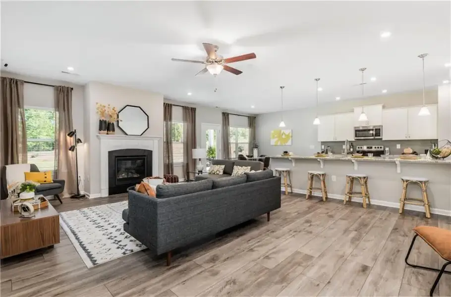 Furnished interior view inside a new home in Sagebrook, Powder Springs (Image 16).