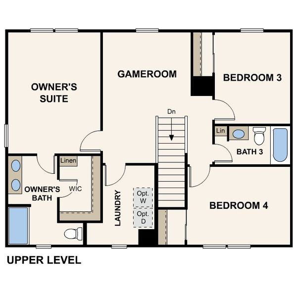 2D floor plan layout of this home in Mesa Vista, Fort Mohave, AZ (Image 3).
