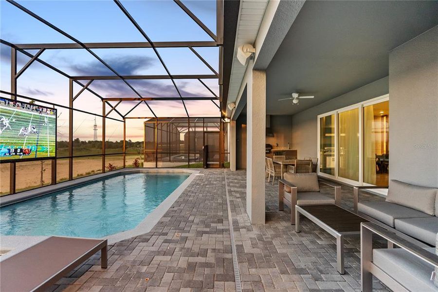 Exterior details and patio area of a home in Windsor Cay Resort, Clermont (Image 27). Exterior details and patio area of a home in Windsor Cay Resort, Clermont (Image 27).