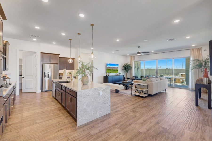 Furnished interior view inside a new home in Landmarke, San Tan Valley (Image 14). Furnished interior view inside a new home in Landmarke, San Tan Valley (Image 14).