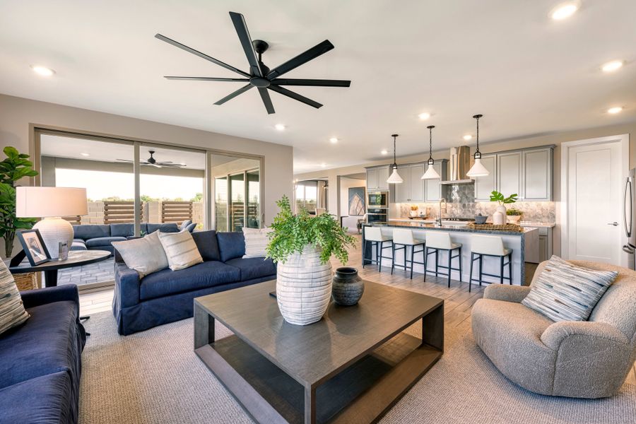 Representative furnished interior of a home built from the Viridian Plan 4004 by Tri Pointe Homes in Waterston Central, Gilbert (Image 8).