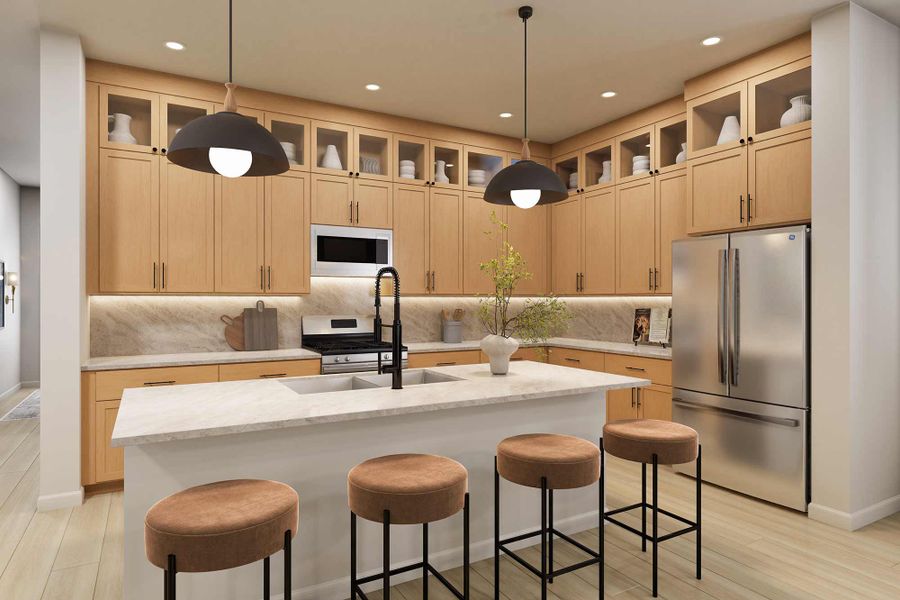 Representative furnished interior of a home built from the The Silverarrow by David Weekley Homes in Lanier Landing - Retreat Collection, Gainesville (Image 5).