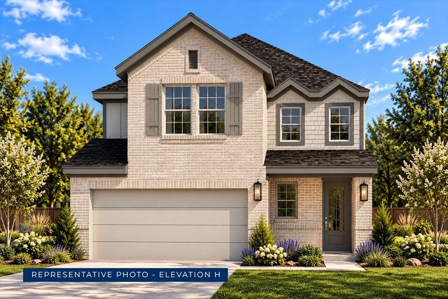 Representative exterior photo of a completed home built from the Jackson F by First Texas Homes in Oaklawn, Van Alstyne, TX (Image 15).