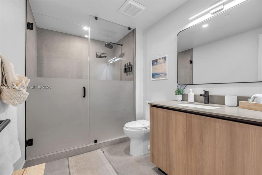Furnished interior view inside a new home in , Miami (Image 15).