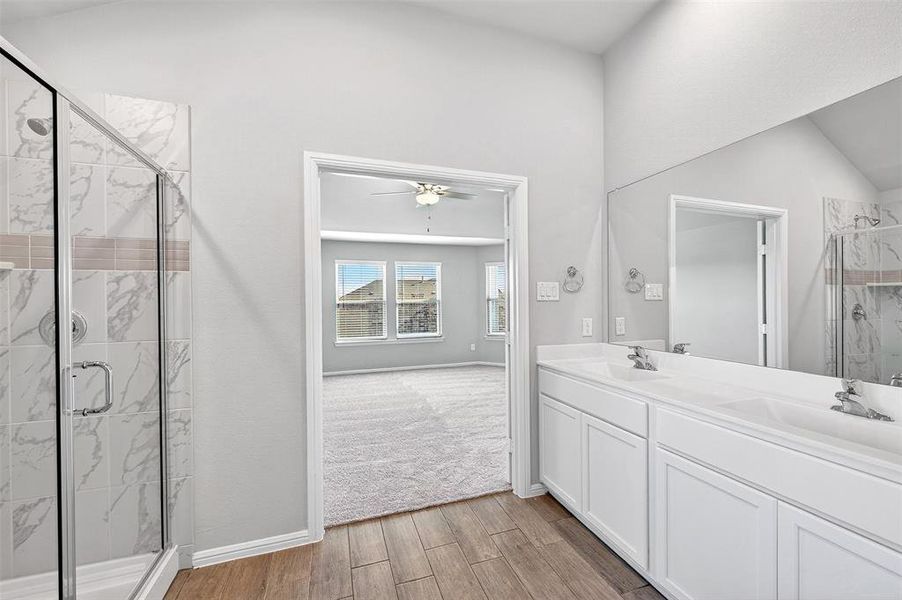 Furnished interior view inside a new home in Mobberly Farms, Pilot Point (Image 6). Furnished interior view inside a new home in Mobberly Farms, Pilot Point (Image 6).