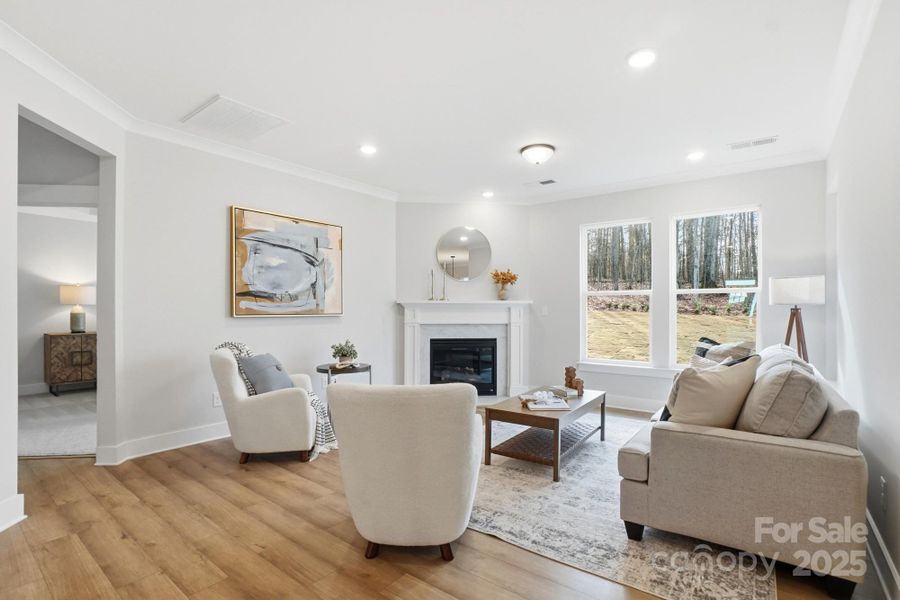 Furnished interior view inside a new home in Villas at Prestwick, Mooresville (Image 11).