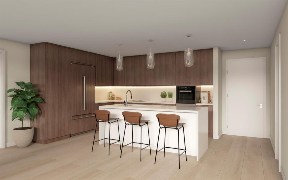 Furnished interior view inside a new home in , Delray Beach (Image 7).