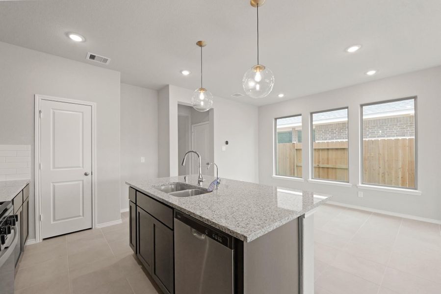 Furnished interior view inside a new home in The Trails, New Caney (Image 15).