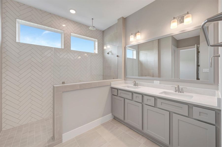 Furnished interior view inside a new home in Retreat at Oak Park, Houston (Image 24). Furnished interior view inside a new home in Retreat at Oak Park, Houston (Image 24).