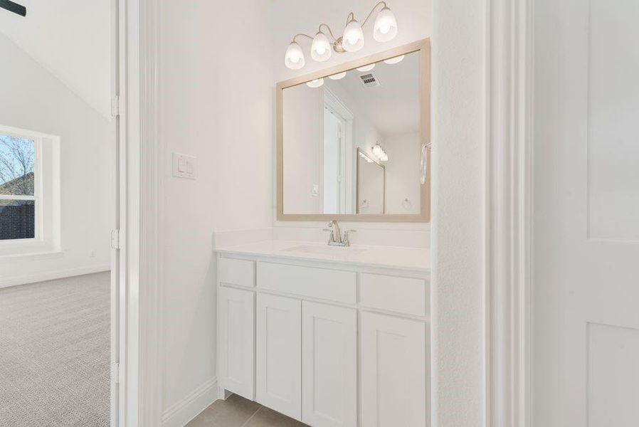Furnished interior view inside a new home in Chatham Reserve, Providence Village (Image 7). Furnished interior view inside a new home in Chatham Reserve, Providence Village (Image 7).