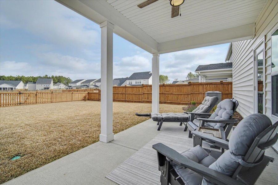 Exterior details and patio area of a home in Heron's Walk at Summers Corner, Summerville (Image 21).