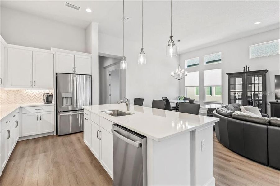 Furnished interior view inside a new home in Woodhaven, Port Orange (Image 16). Furnished interior view inside a new home in Woodhaven, Port Orange (Image 16).