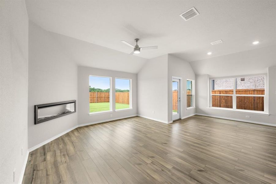 DFW-Meadow Park-Concept 1790-7417 Lavender Lane- Living Room -Risewell Homes-1
