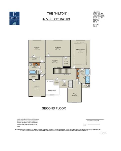 2D floor plan layout for the Hilton by Ernest Homes in Wexford, Richmond Hill, GA (Image 7). 2D floor plan layout for the Hilton by Ernest Homes in Wexford, Richmond Hill, GA (Image 7).