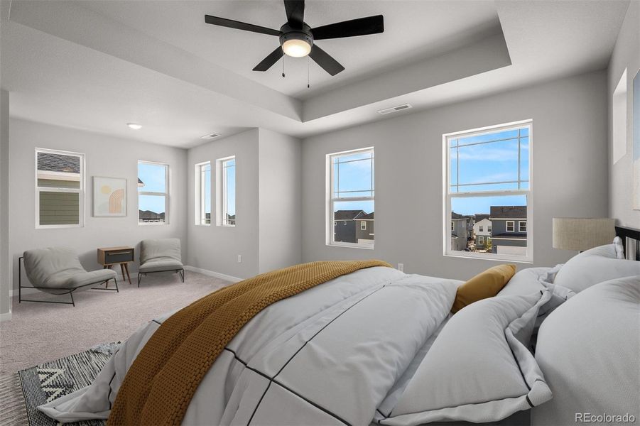 Furnished interior view inside a new home in Revel Crossing at Wolf Ranch – The Ascent Collection, Colorado Springs (Image 13).