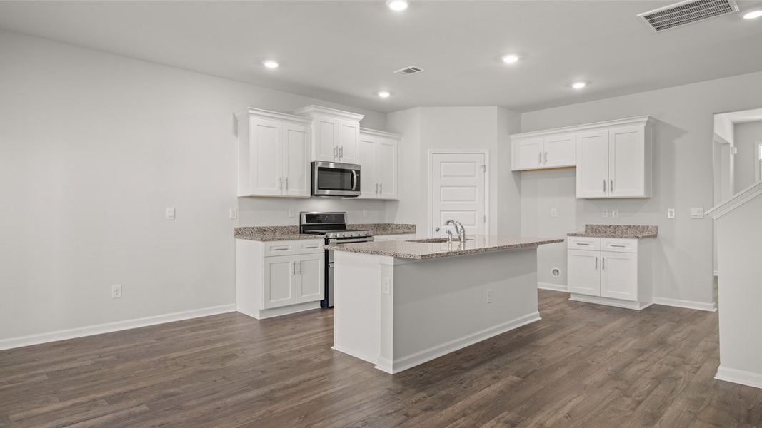 Furnished interior view inside a new home in Southwind Village, Evans (Image 7). Furnished interior view inside a new home in Southwind Village, Evans (Image 7).