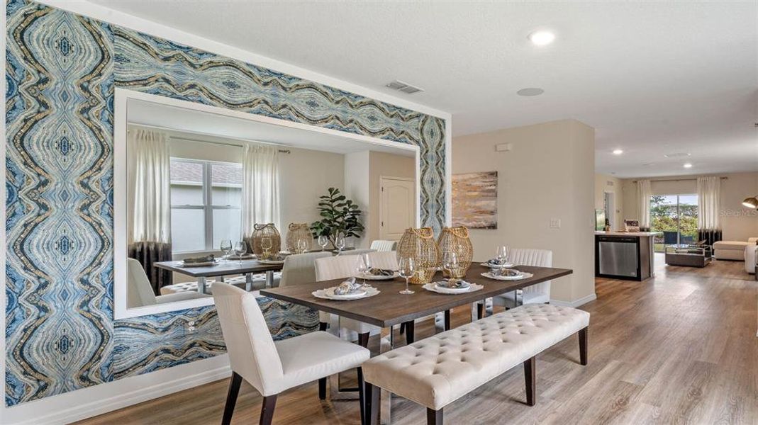 Furnished interior view inside a new home in Harmony West, St. Cloud (Image 6).