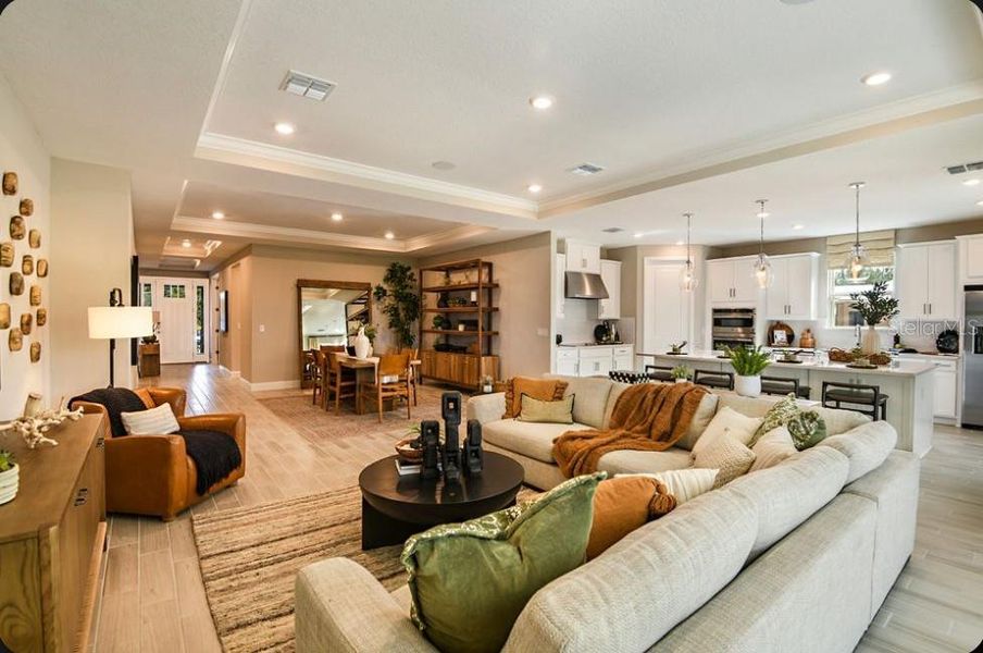 Furnished interior view inside a new home in Colbert Landings, Palm Coast (Image 8). Furnished interior view inside a new home in Colbert Landings, Palm Coast (Image 8).