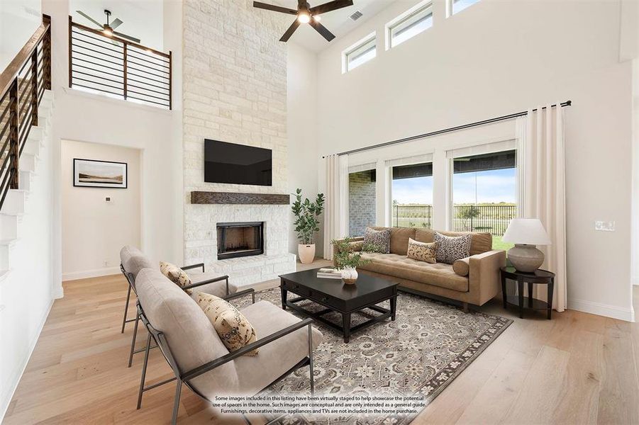 Furnished interior view inside a new home in Timberbrook 3B-4A, Justin (Image 5).