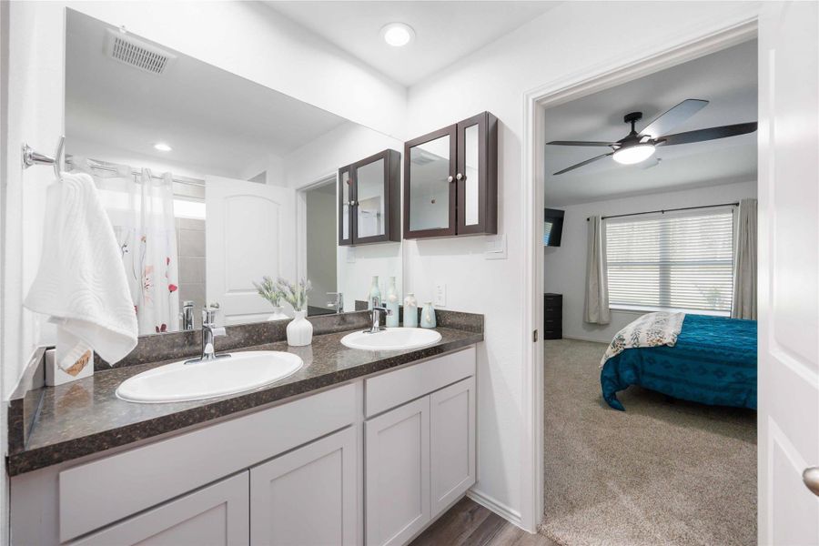 Furnished interior view inside a new home in , Spring (Image 9). Furnished interior view inside a new home in , Spring (Image 9).