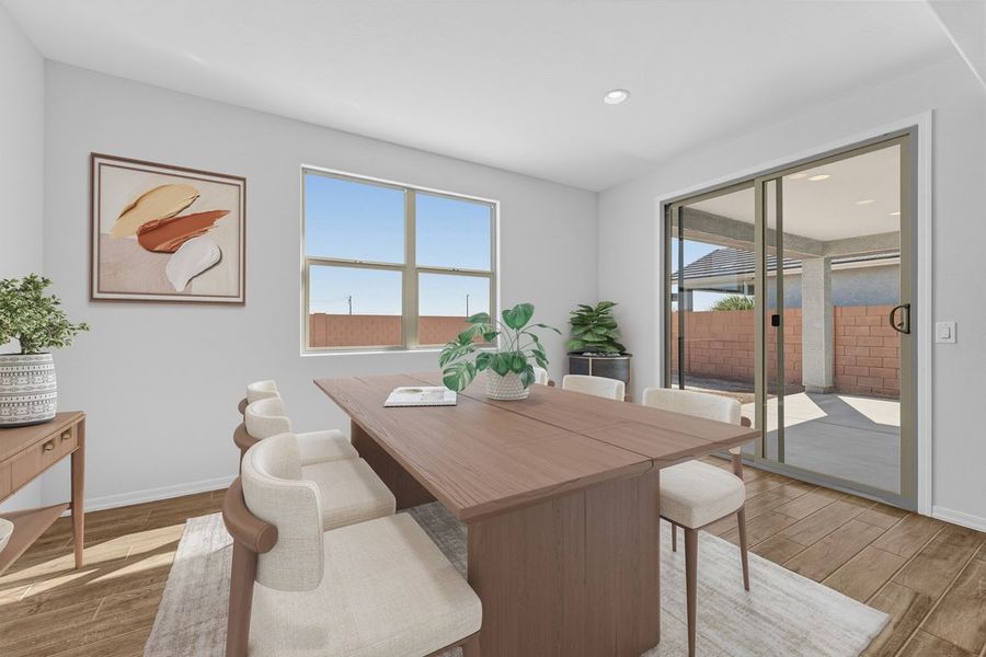 Furnished interior view inside a new home in Combs Ranch, San Tan Valley (Image 4).