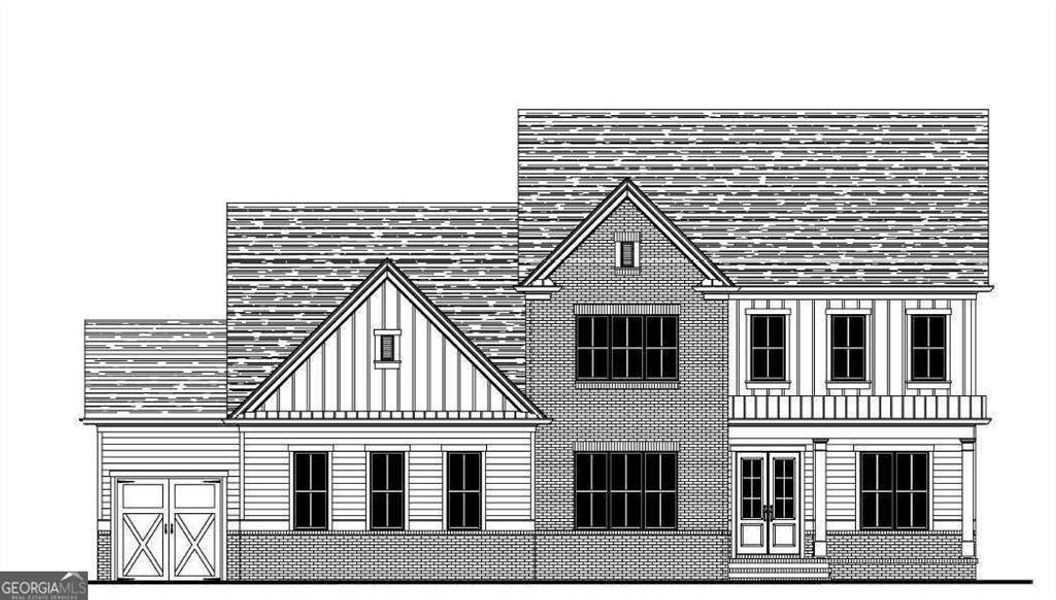 Exterior rendering of this home design in , Cumming, GA (Image 3).