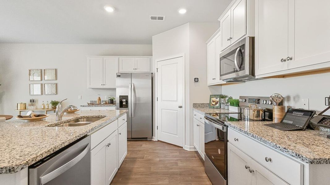 Furnished interior view inside a new home in Center Pointe, Santee (Image 10).