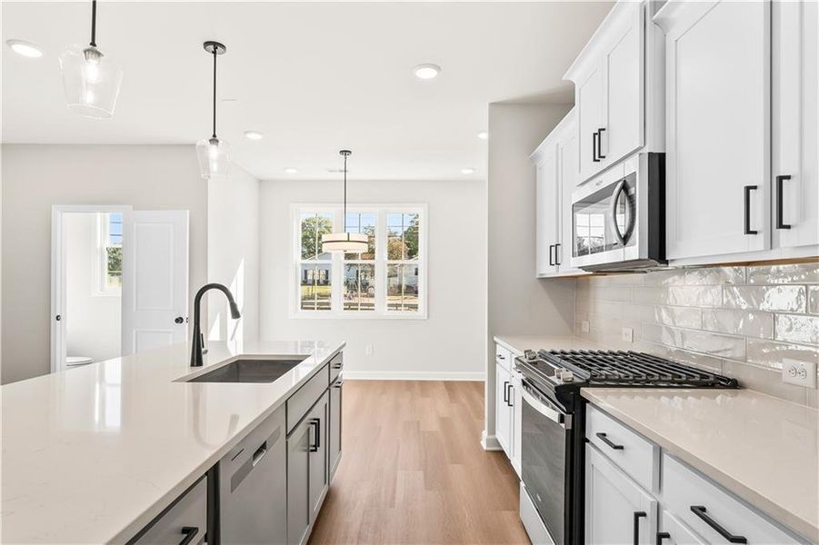Furnished interior view inside a new home in East Park Village, Kennesaw (Image 16). Furnished interior view inside a new home in East Park Village, Kennesaw (Image 16).