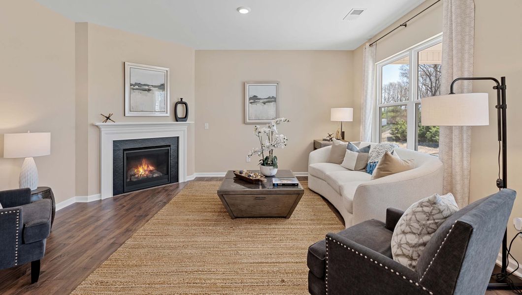Representative furnished interior of a home built from the Aria by D.R. Horton in Spring Ridge, Anderson (Image 24).