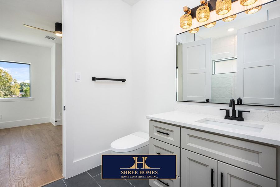 Furnished interior view inside a new home in , Stafford (Image 13).