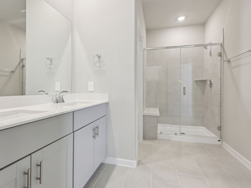 Furnished interior view inside a new home in Kemah Crossing - City Series, Kemah (Image 11).