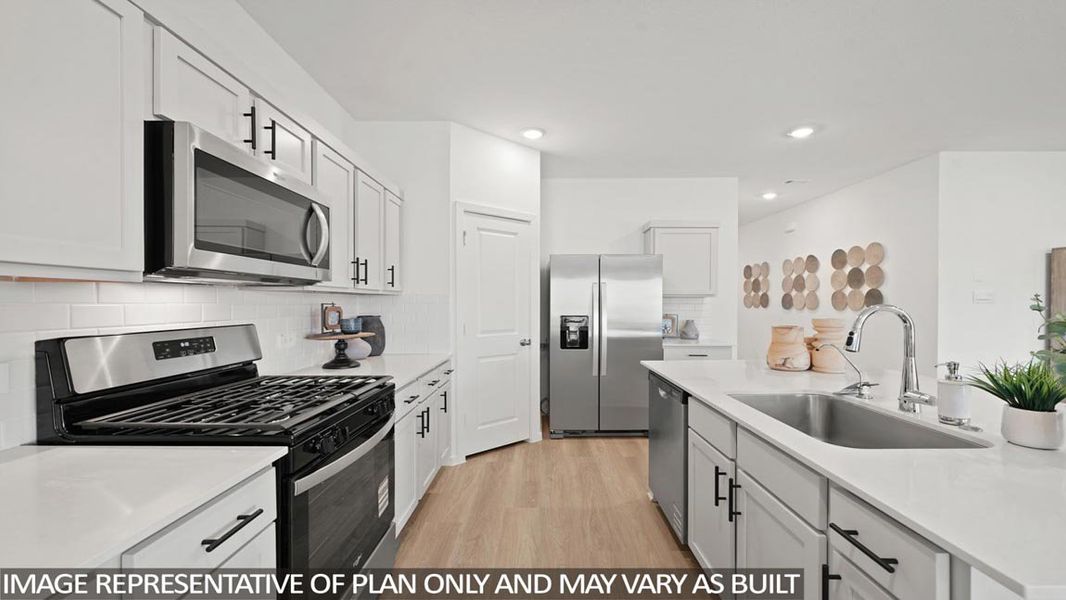 Furnished interior view inside a new home in Harrington Trails at The Canopies, Splendora (Image 12).