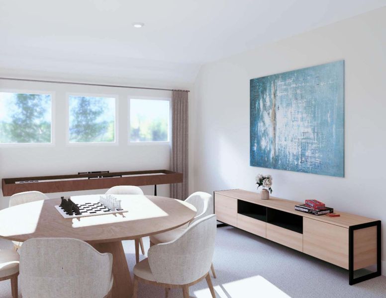 Furnished interior view inside a new home in Everly - 60', Hockley (Image 8). Furnished interior view inside a new home in Everly - 60', Hockley (Image 8).