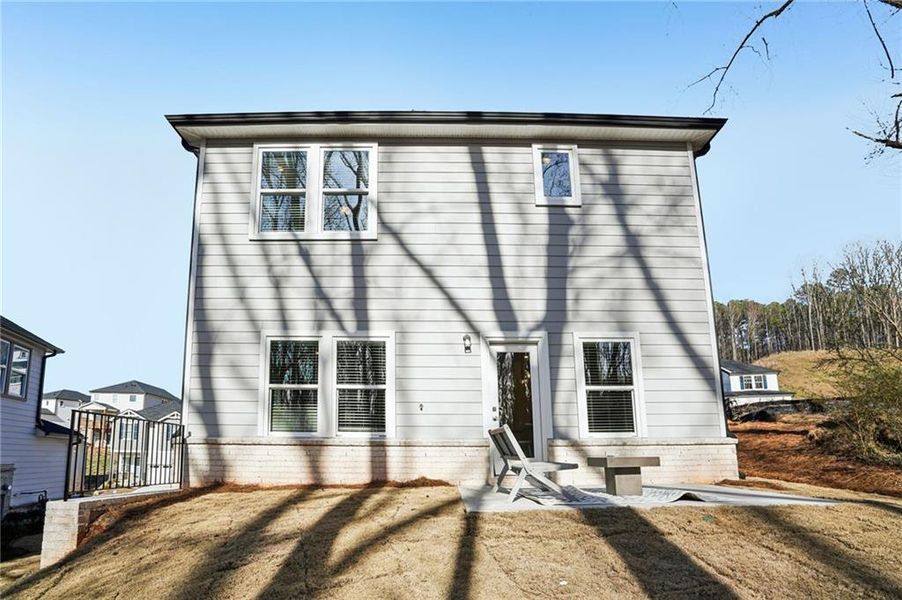 Exterior details and patio area of a home in Hemingway - Reserve Series, Cumming (Image 26). Exterior details and patio area of a home in Hemingway - Reserve Series, Cumming (Image 26).