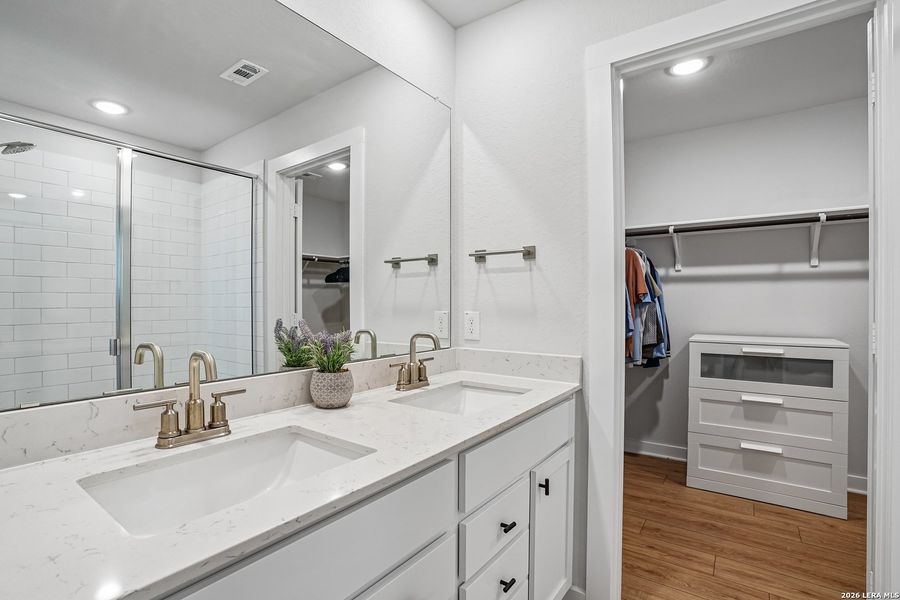 Furnished interior view inside a new home in University Village, San Antonio (Image 18).