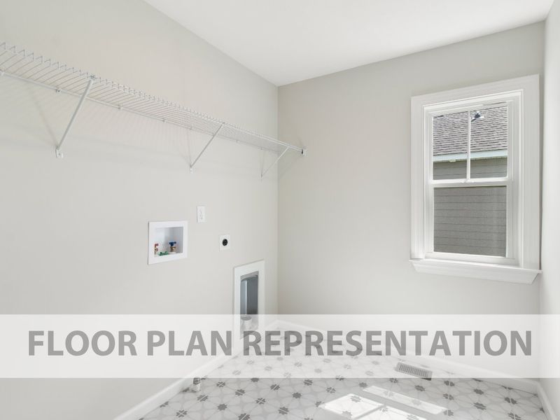 Laundry Room | Wren Plan by Ivey Homes in Grovetown
