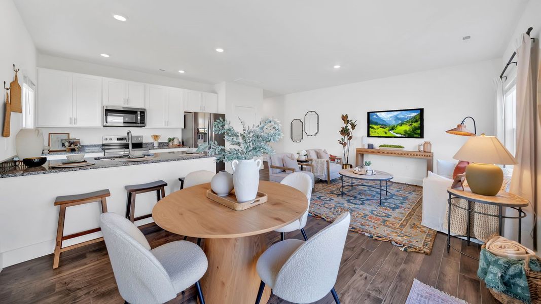 Furnished interior view inside a new home in Macon Townhomes, Seymour (Image 6).