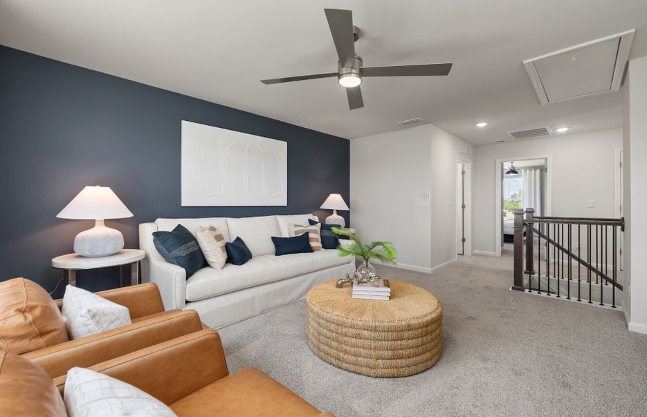 Representative furnished interior of a home built from the Hampton by Pulte Homes in Wimberly, Angier (Image 11).