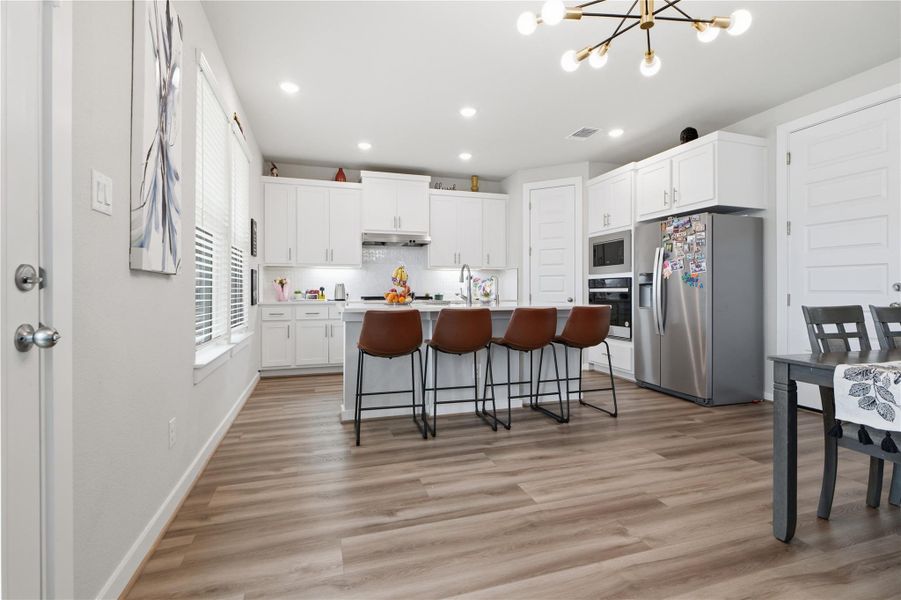 Furnished interior view inside a new home in University Heights, Round Rock (Image 29).